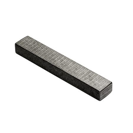 G.L. HUYETT Undersized Machine Key, Square End, Stainless Steel, Plain, 20 mm L, 10 x 8 mm Sq 701008-020
